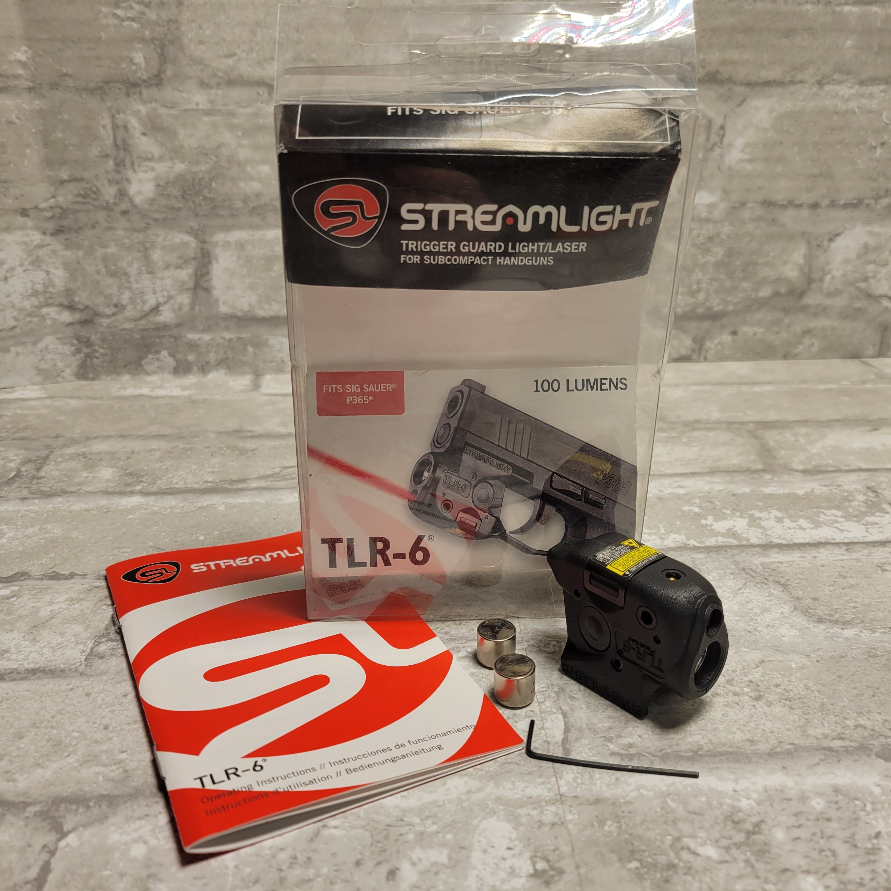 Streamlight TLR-6 Flashlight/Red Laser for Sig Sauer P365 (8002125234414)